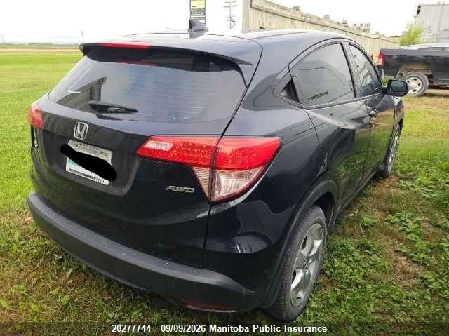 Vin: 3czru6h31gm102437, lot: 10288728, honda hr-v lx 20164