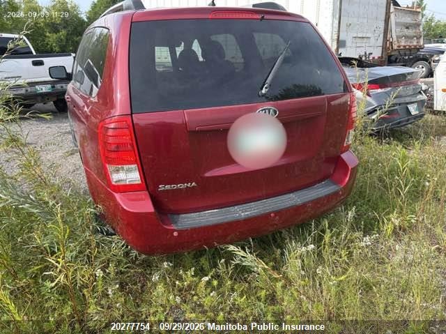 Vin: kndmg4c79c6500964, lot: 10288738, kia sedona lx 20123