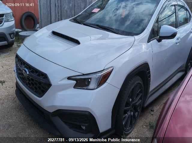 Vin: jf1vban67p8806261, lot: 10288765, subaru wrx sport tech 20232