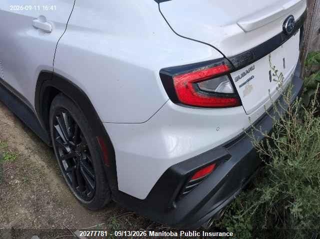 Vin: jf1vban67p8806261, lot: 10288765, subaru wrx sport tech 20233