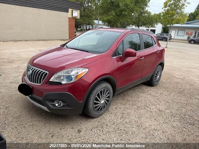 Vin: kl4cjcsbxdb190307, lot: 10288869, buick encore 20132