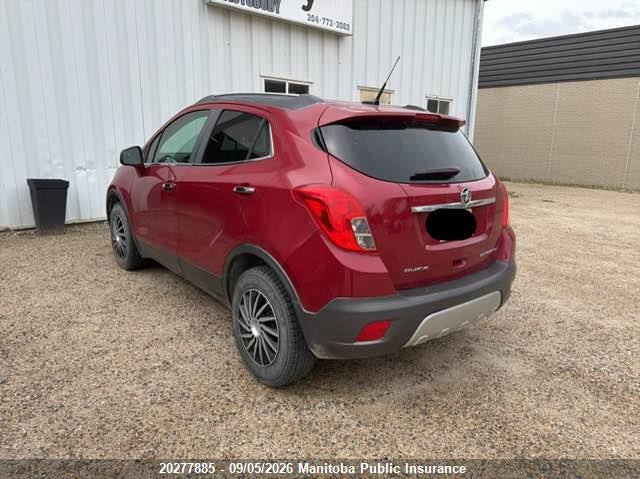 Vin: kl4cjcsbxdb190307, lot: 10288869, buick encore 20133