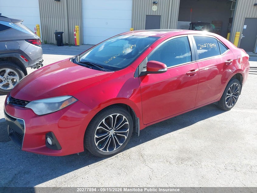 Vin: 2t1burhexfc282552, lot: 10288878, toyota corolla s 20152