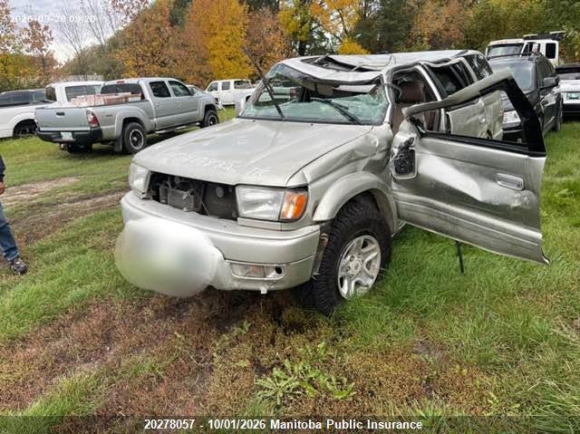1999 Toyota 4Runner Limited V6, Правый зад, IAAI, VIN JT3HN87R1X0224075 — фото 2