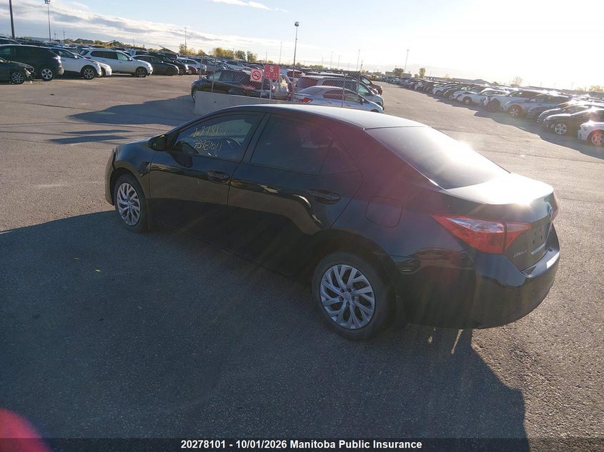 Vin: 2t1burhe9kc231943, lot: 10289085, toyota corolla se 20193