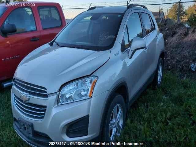2016 Chevrolet Trax, Град, IAAI, VIN 3GNCJPSB7GL230897 — фото 2