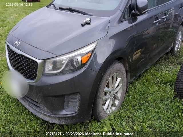 2016 Kia Sedona, Град, IAAI, VIN KNDMB5C14G6122378 — фото 2