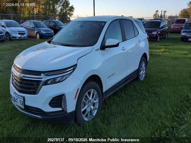 Vin: 2gnaxuev9n6115360, lot: 10289121, chevrolet equinox lt 20222