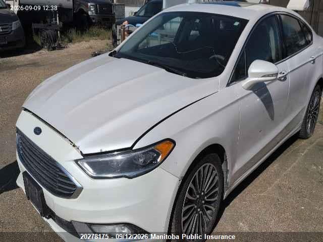 Vin: 3fa6p0t9xhr127095, lot: 10289159, ford fusion platinum 20172