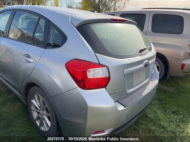 Vin: jf1gpac67cg230359, lot: 10289162, subaru impreza 2.0i 20123