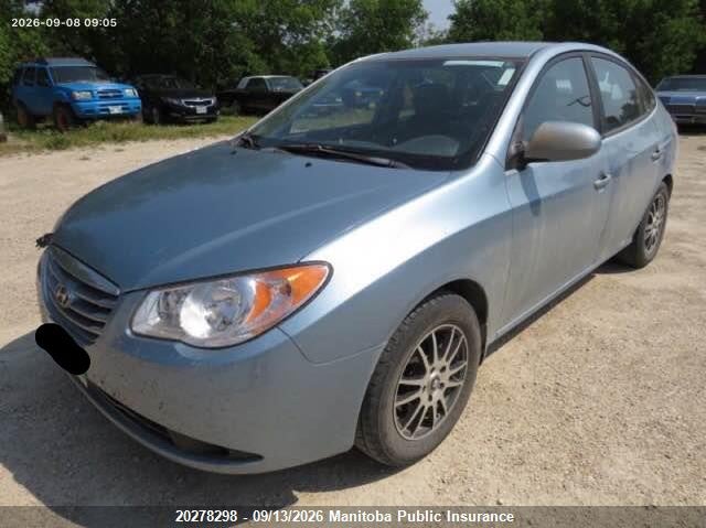 Vin: kmhdu4bd9au894342, lot: 10289282, hyundai elantra gl 20102