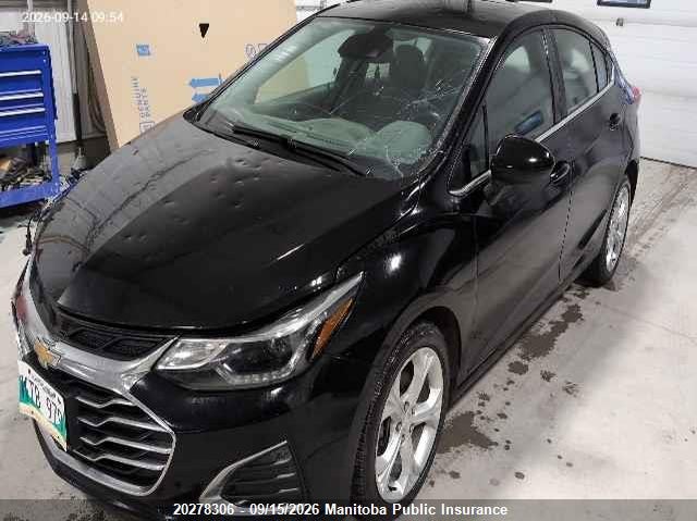 Vin: 3g1bf6sm4ks617111, lot: 10289290, chevrolet cruze premier 20192