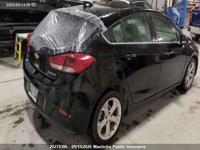 Vin: 3g1bf6sm4ks617111, lot: 10289290, chevrolet cruze premier 20194