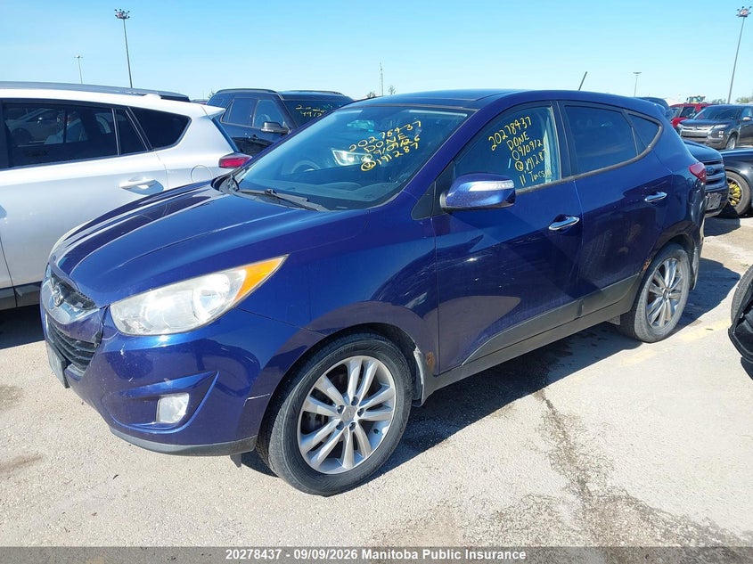 Vin: km8jucac8bu191287, lot: 10289421, hyundai tucson limited 20112