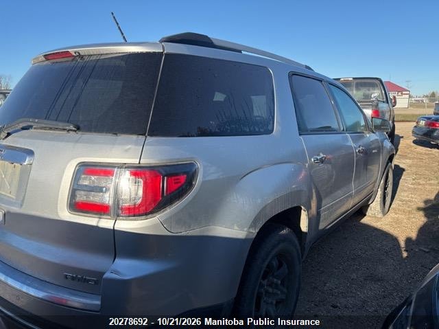 Vin: 1gkkvpkd6fj180238, lot: 10289676, gmc acadia sle 20154