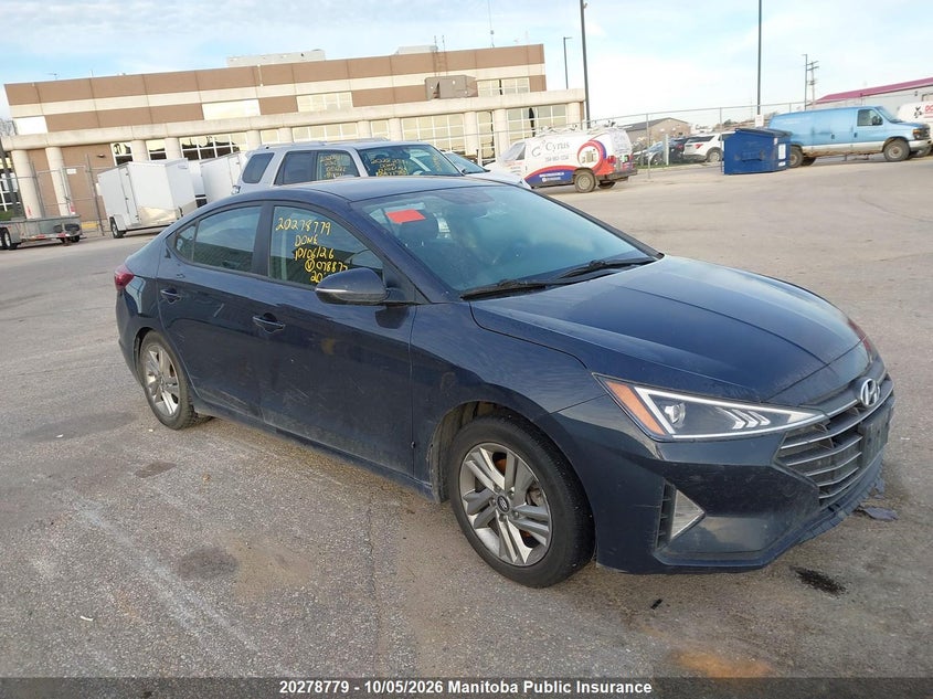 Vin: kmhd84lf1lu078877, lot: 10289763, hyundai elantra preferred 20201