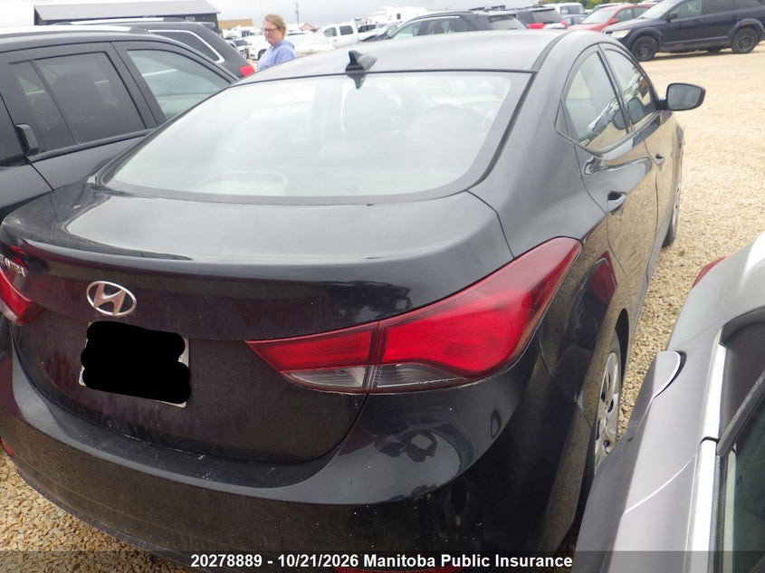 Vin: 5npdh4ae2gh704192, lot: 10289873, hyundai elantra 20163