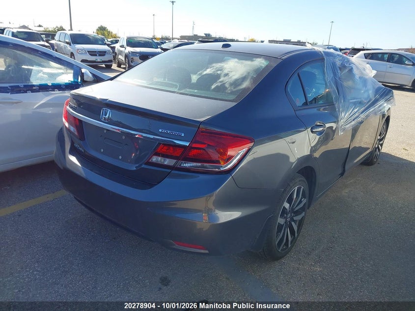 Vin: 2hgfb2f73dh042055, lot: 10289888, honda civic touring 20134