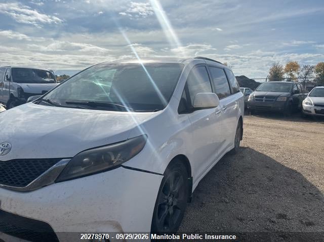 Vin: 5tdxk3dc2gs706456, lot: 10289954, toyota sienna ce v6 20162