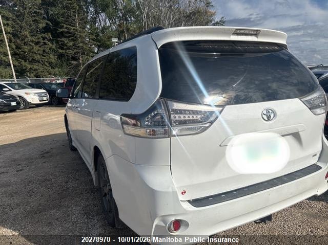 Vin: 5tdxk3dc2gs706456, lot: 10289954, toyota sienna ce v6 20163
