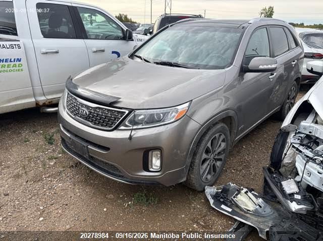 Vin: 5xykwda71fg626024, lot: 10289968, kia sorento sx/sx limited 20152