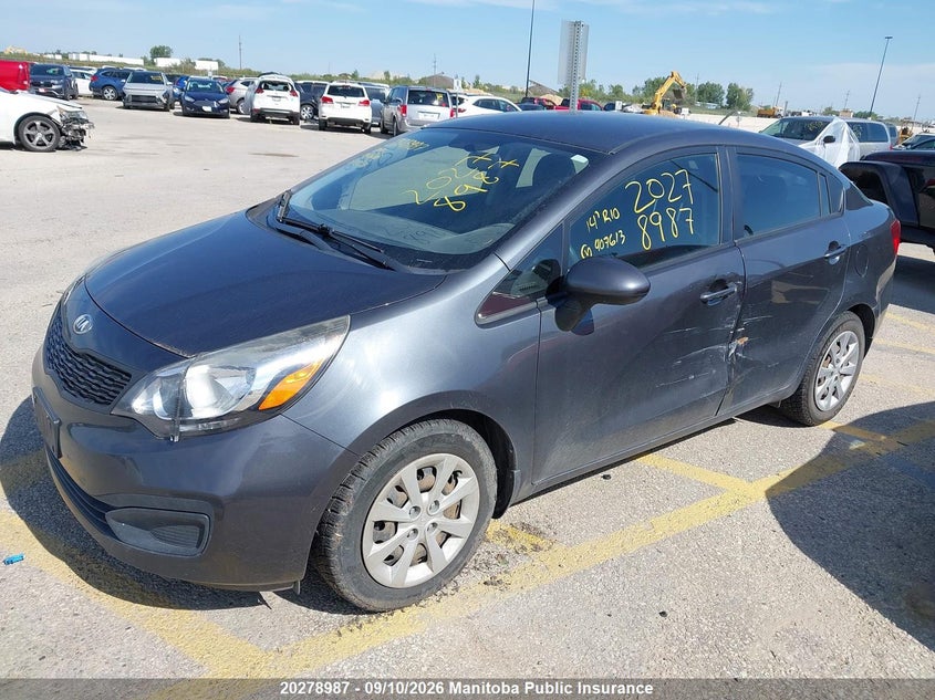 Vin: knadm4a37e6407613, lot: 10289971, kia rio lx 20142