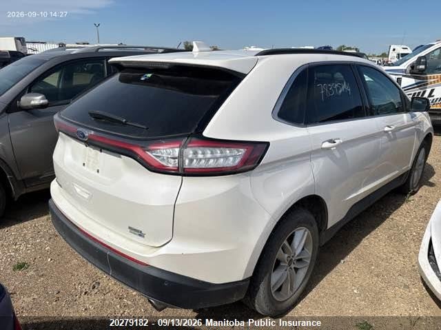 Vin: 2fmtk4j95fbb14218, lot: 10290166, ford edge sel 20154
