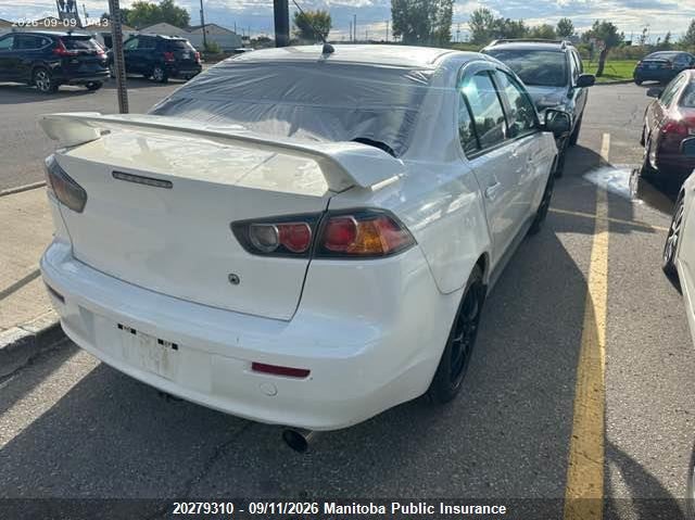 2008 Mitsubishi Lancer, Hail, IAAI, VIN JA3AU86U18U605648 — photo 2