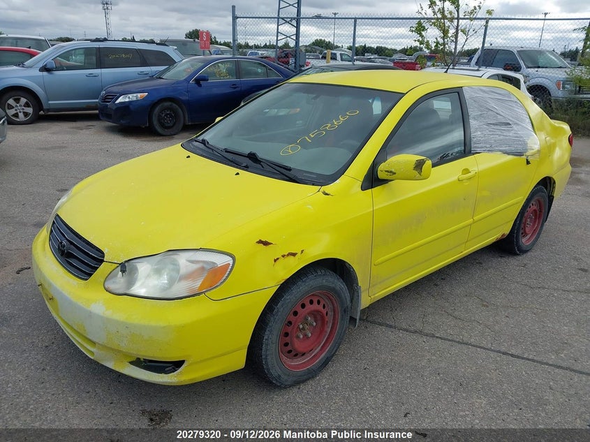 2003 Toyota Corolla, Заднє скло, IAAI, VIN 2T1BR32E13C758660 — фото 2