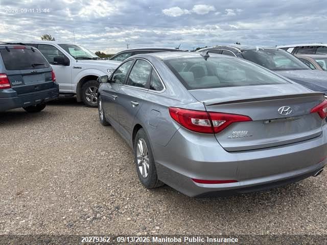 Vin: 5npe24af7fh120626, lot: 10290346, hyundai sonata gl 20153