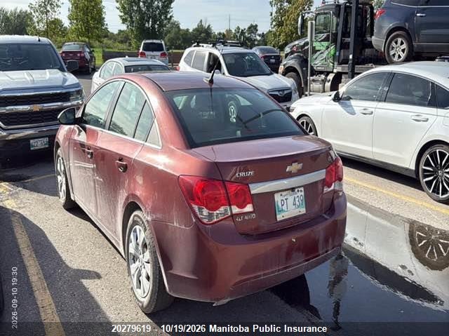 Vin: 1g1pf5sc6c7198914, lot: 10290603, chevrolet cruze lt turbo 20124