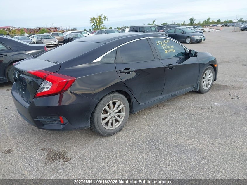Vin: 2hgfc2f73gh030988, lot: 10290643, honda civic ex 20164