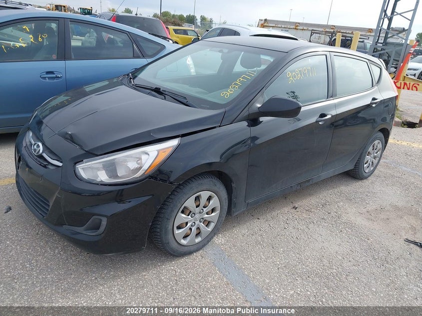 Vin: kmhct5ae6hu320855, lot: 10290695, hyundai accent gl 20172