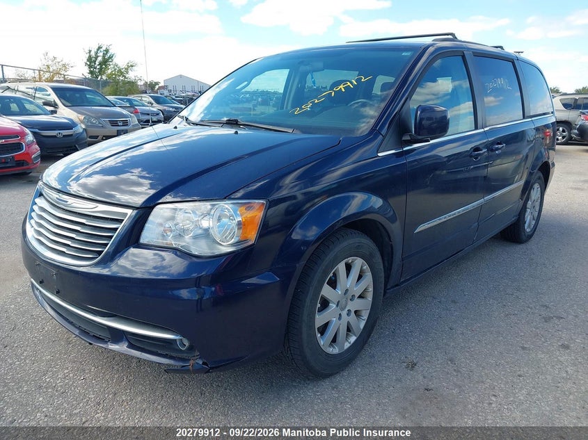 Vin: 2c4rc1bg4fr721130, lot: 10290896, chrysler town & country touring 20152