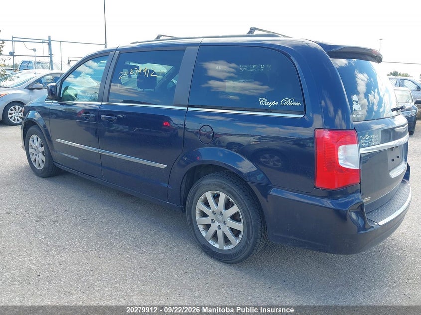 Vin: 2c4rc1bg4fr721130, lot: 10290896, chrysler town & country touring 20153