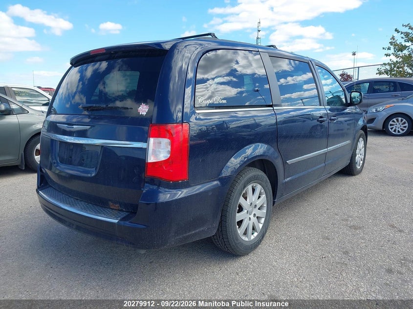 Vin: 2c4rc1bg4fr721130, lot: 10290896, chrysler town & country touring 20154