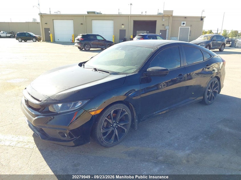 2019 Honda Civic, Град, IAAI, VIN 2HGFC2F89KH021410 — фото 2