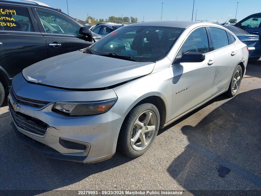2018 Chevrolet Malibu, Удар спереду, IAAI, VIN 1G1ZB5ST5JF215502 — фото 2