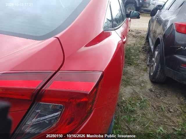 Vin: 2hgfc2f84jh006182, lot: 10291134, honda civic ex 20184
