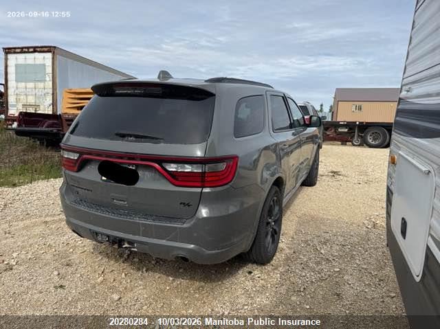 Vin: 1c4sdjctxnc198116, lot: 10291268, dodge durango r/t 20224
