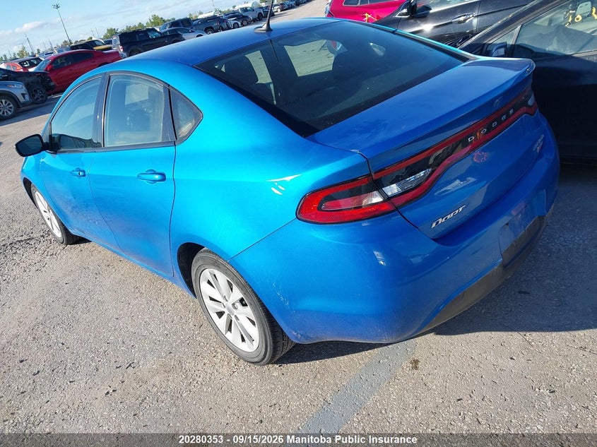 Vin: 1c3cdfdh1gd503600, lot: 10291337, dodge dart aero 20163