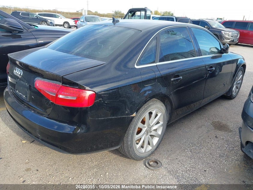 Vin: waubfcfl3en021409, lot: 10291339, audi a4 2.0t quattro 20144