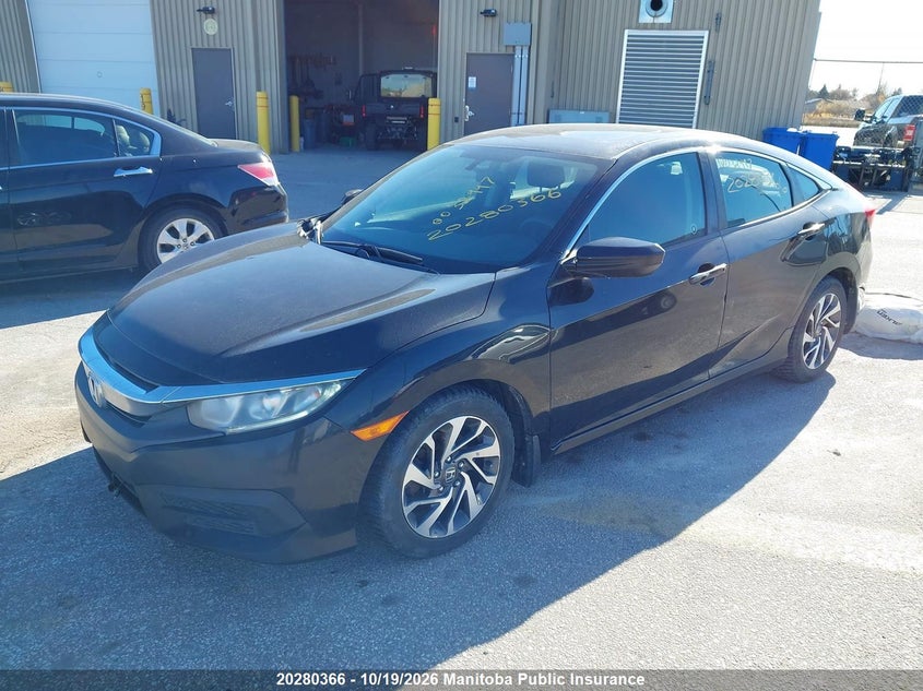 Vin: 2hgfc2f73gh032997, lot: 10291350, honda civic 20162