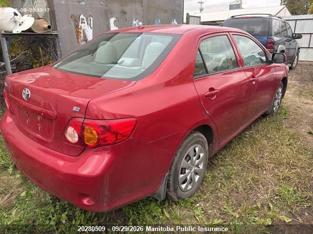 Vin: 2t1bu4ee8ac247069, lot: 10291493, toyota corolla 20104