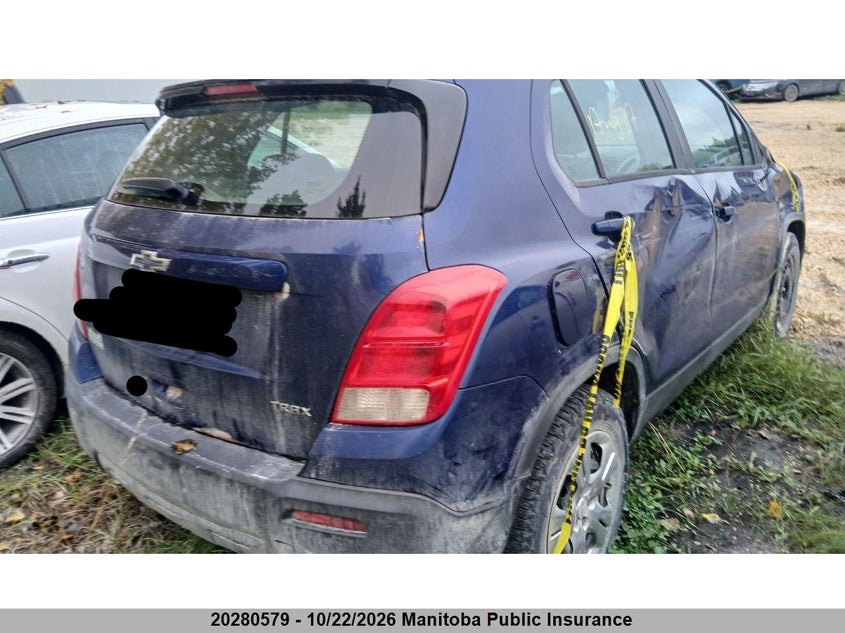 Vin: 3gncjkeb8el213246, lot: 10291563, chevrolet trax ls 20144