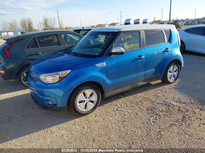 Vin: kndjx3ae4g7005375, lot: 10291817, kia soul ev 20162