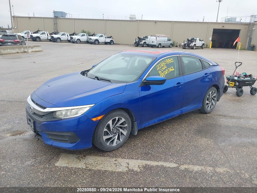 Vin: 2hgfc2f72gh025362, lot: 10291864, honda civic ex 20162