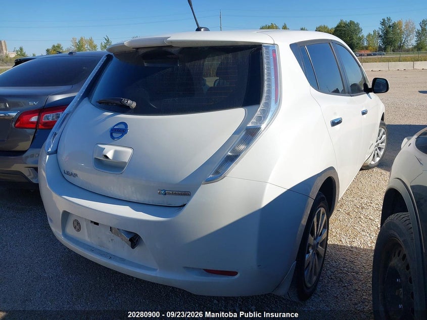 Vin: 1n4az0cp4dc407753, lot: 10291884, nissan leaf sv 20134