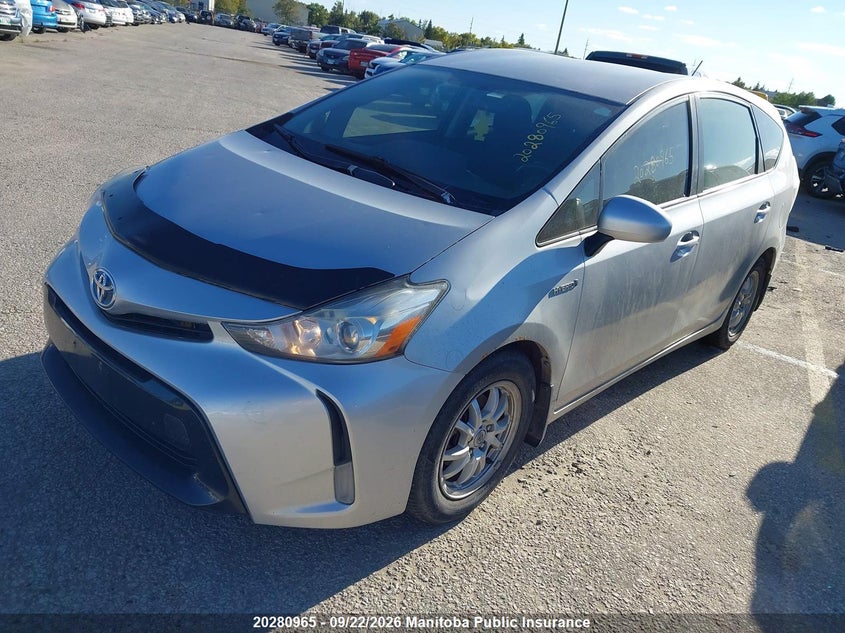 Vin: jtdzn3eu6fj033397, lot: 10291949, toyota prius v 20152