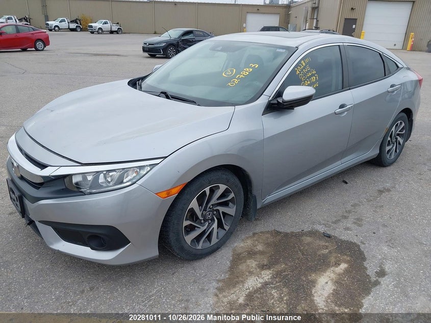 Vin: 2hgfc2f84hh027883, lot: 10291995, honda civic ex 20172
